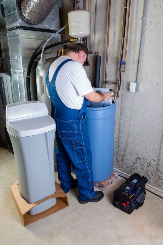 Water Softener System Installation in Progress